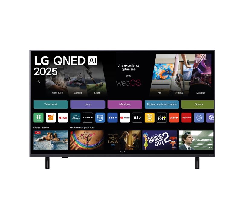 Téléviseur QNED AI 50'' 4K LG 126 cm 50QNED82A6B.AEU