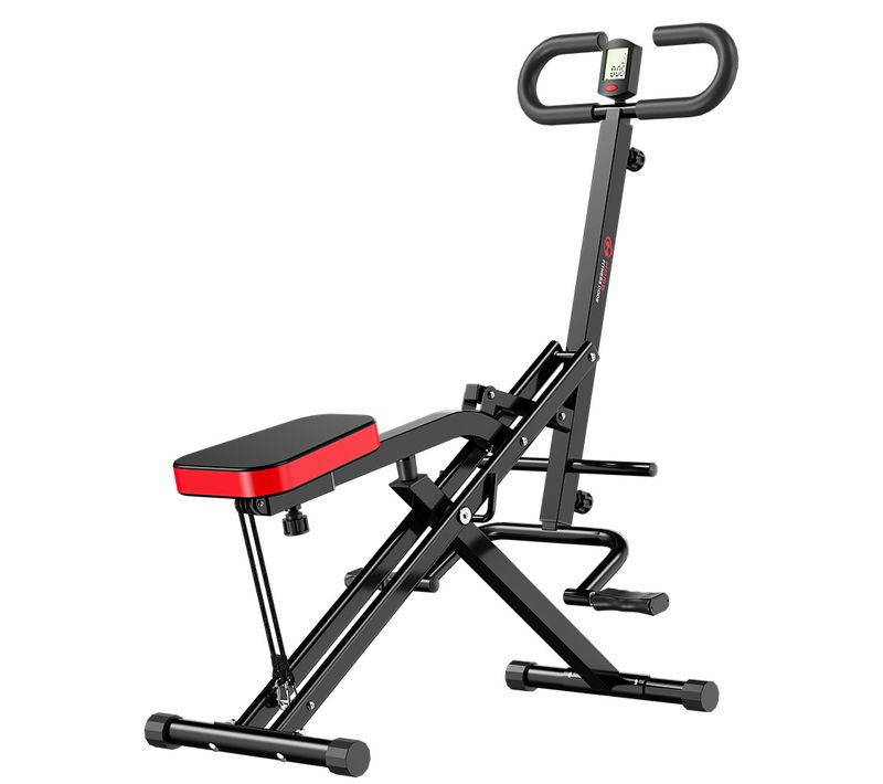 Appareil D'entraînement Pliable Avec Assistance Aux Squats, Bandes De Résistance Réglables Et écran