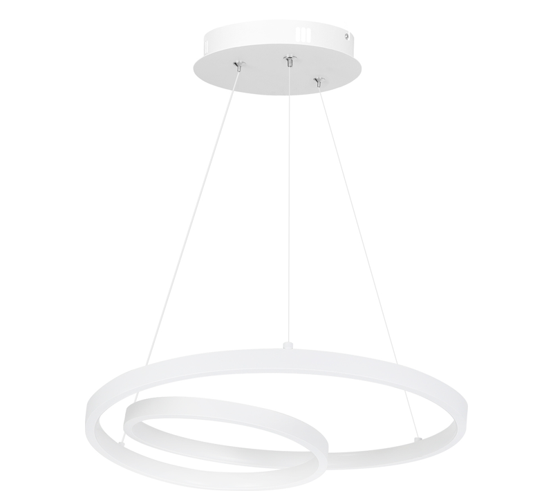 Suspension LED Moderne 34w D.40cm Dimmable Design Créatif Salon Chambre Cuisine Blanc