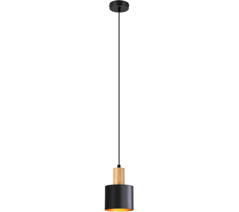 Suspension Vintage Noire E27, Lustre Salle à Manger Hauteur Réglable, Sans Ampoule