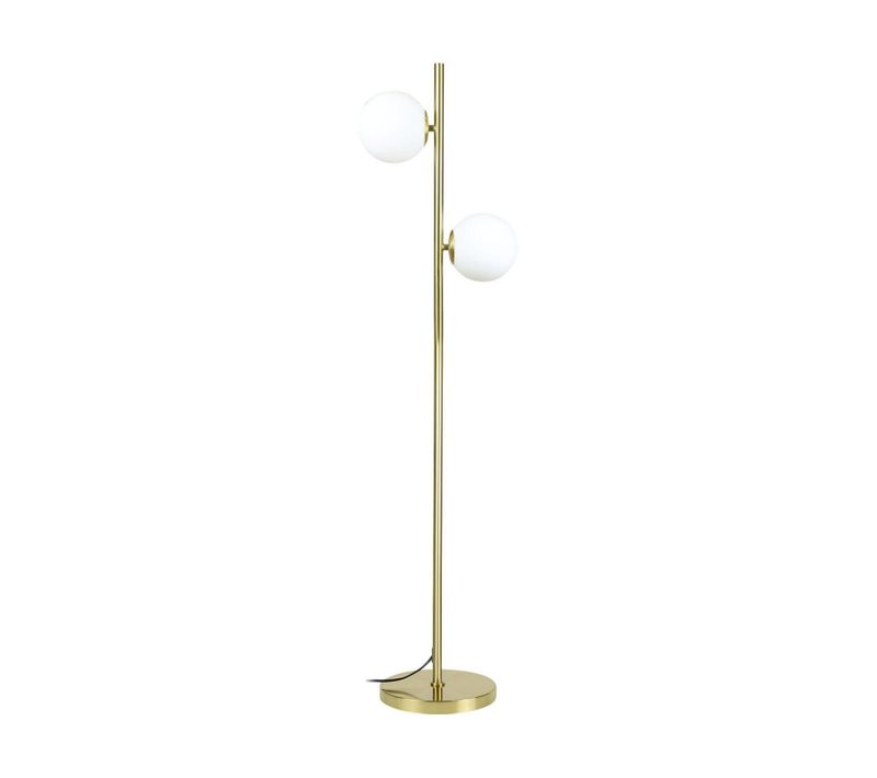 Lampadaire Salon Moderne Doré E27 Design Lampe De Sol Avec Interrupteur à Pied 166cm