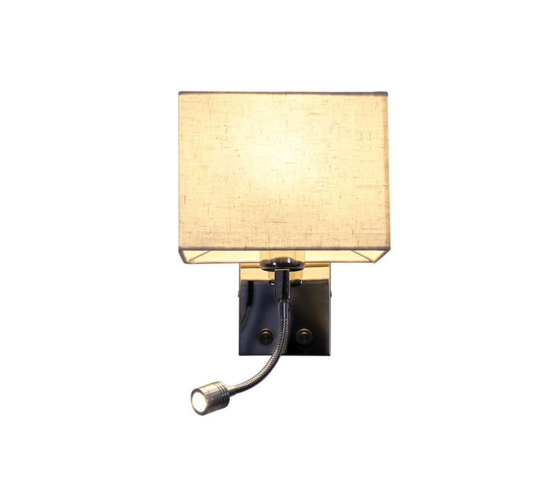 Applique Murale LED E27 Tissu Avec Liseuse Flexible Lampe De Lit Chambre Salon