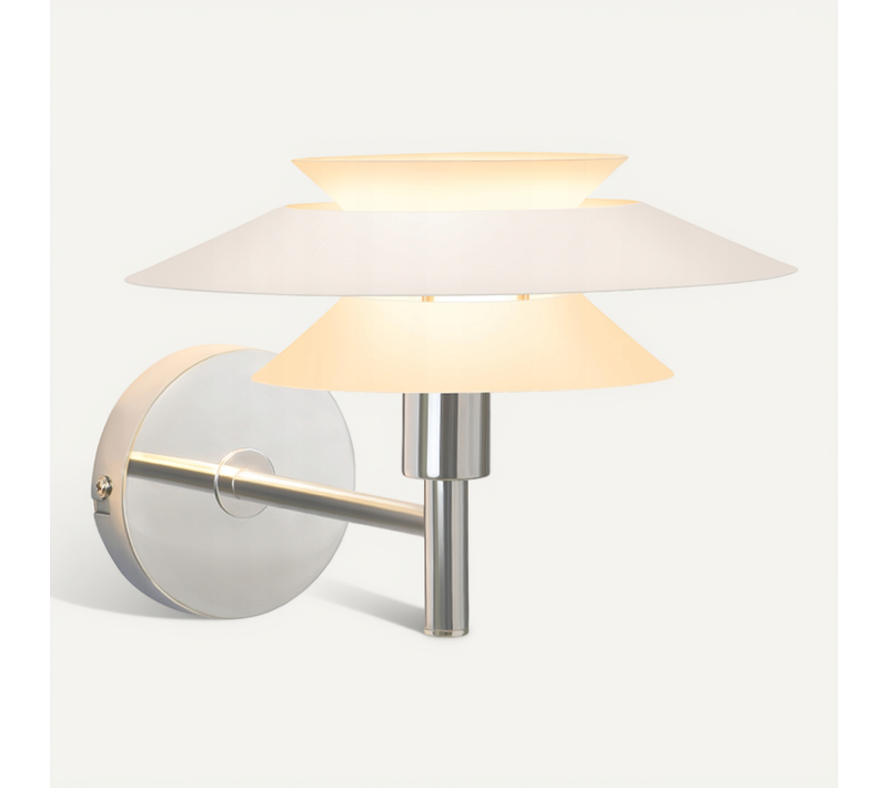 Applique Murale Intérieur Design En Métal Blanc, Lampe De Couloir G9 Sans Ampoule (max. 25w)