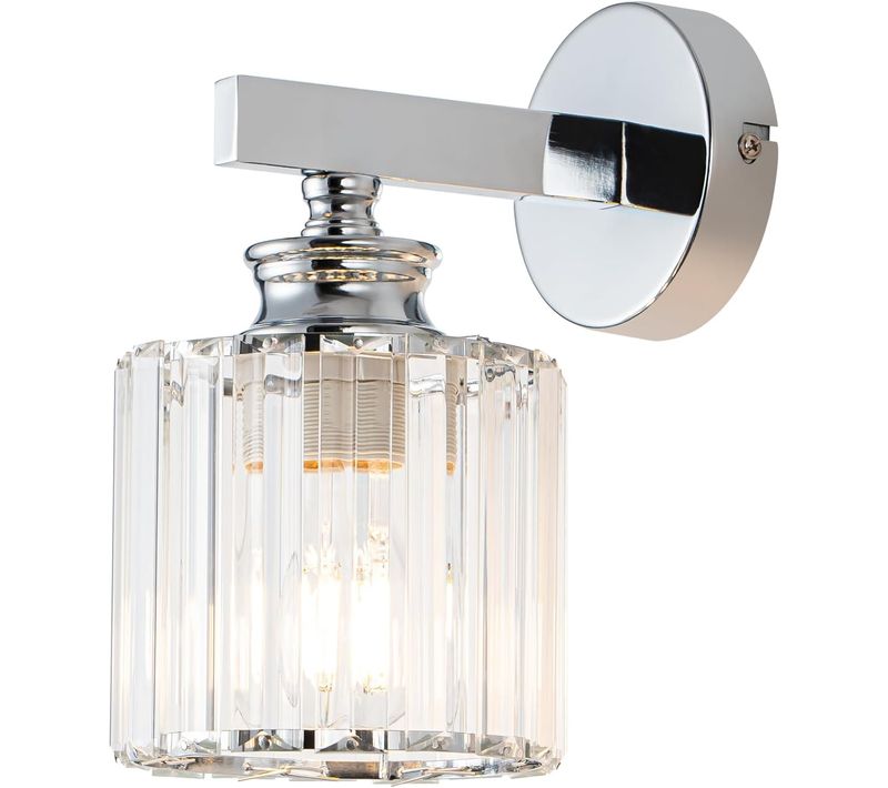 Applique Murale Cristal Moderne Lampe De Chevet E27 Chambre Salon (sans Ampoule)