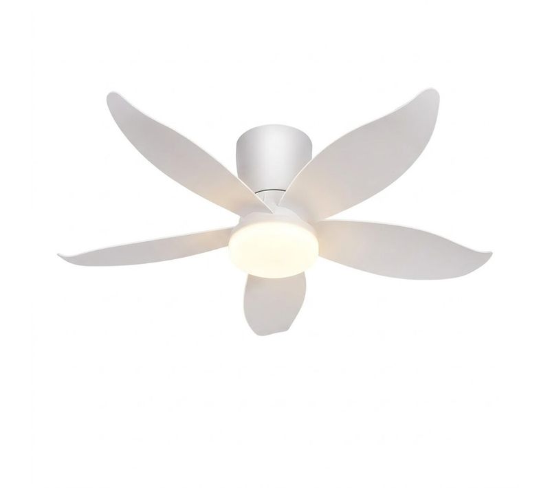 Ventilateur De Plafond LED 5 Pales Silencieux Dimmable 6 Vitesses Télécommande
