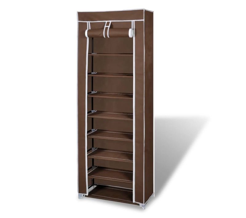 Porte-chaussures Étagères 162 X 57 X 29 Cm Brun