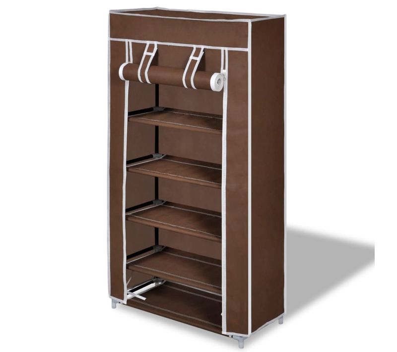 Porte-chaussures Étagères 58 X 28 X 106 Cm Brun