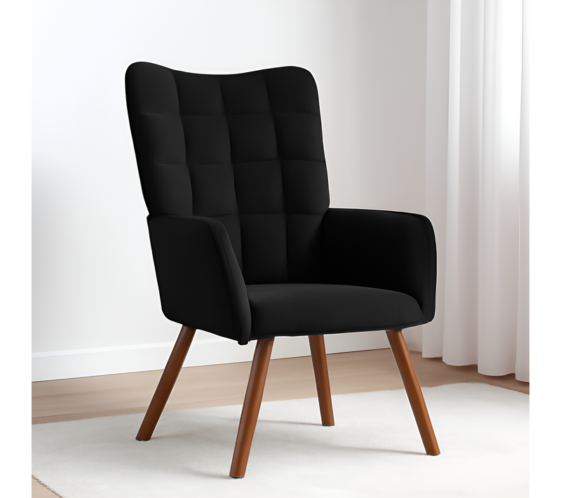 Chaise De Relaxation Noir Velours