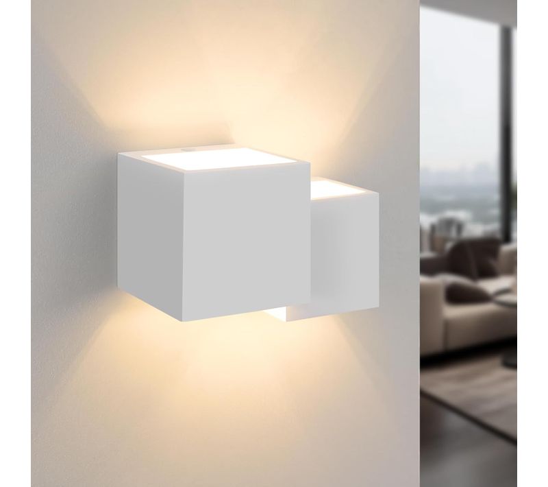 Applique G9 Blanc Lampe En Plâtre Pour Chambre à Coucher Couloir