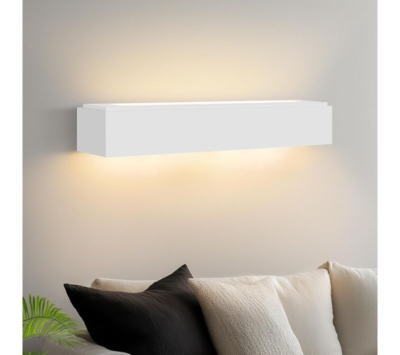 Applique G9 - Blanc Lampe En Plâtre Pour Chambre à Coucher Cage D'escalier Couloir