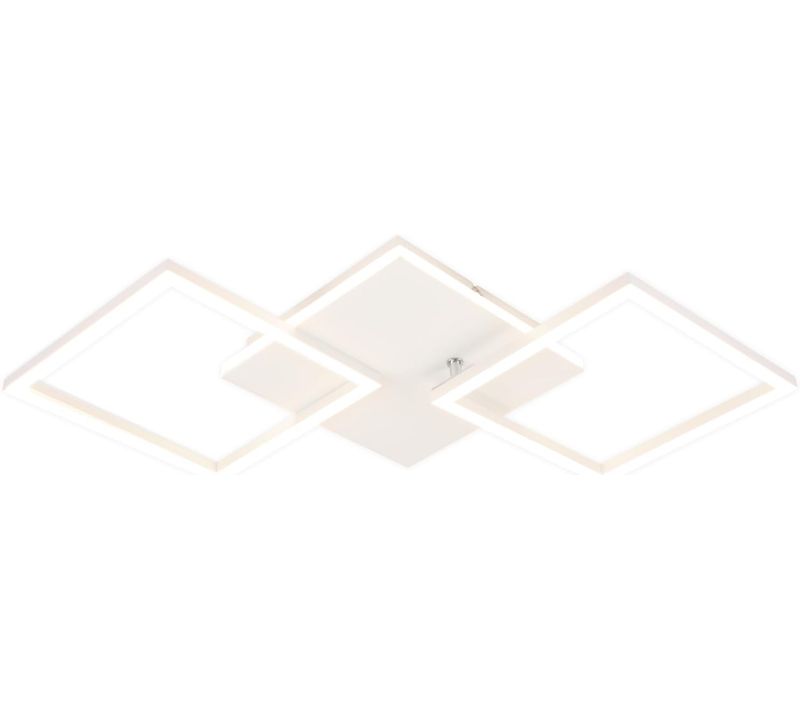 Plafonnier LED Moderne Blanc 3000-6500k Pour Salon, Cuisine Et Bureau