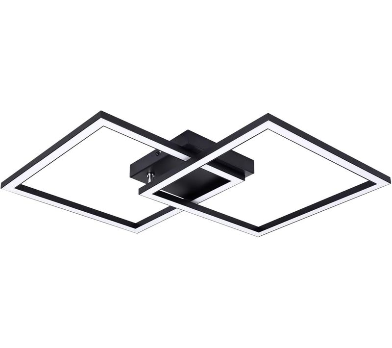 Plafonnier LED Moderne 24w Avec 2 Flammes - Éclairage Cuisine Blanc Chaud