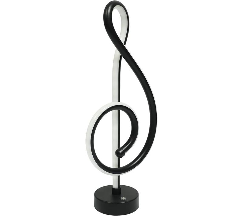 Lampe De Table LED Sans Fil Tactile Dimmable En Noir Pour Salon Et Chambre