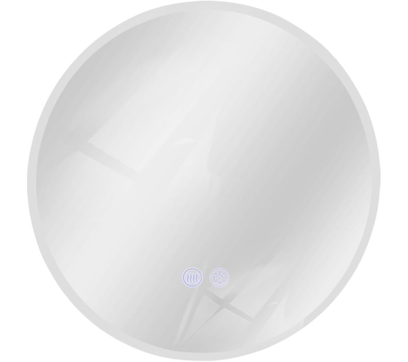 Miroir De Salle De Bain 80CM Ronde Avec Éclairage LED Et Intensité Variable