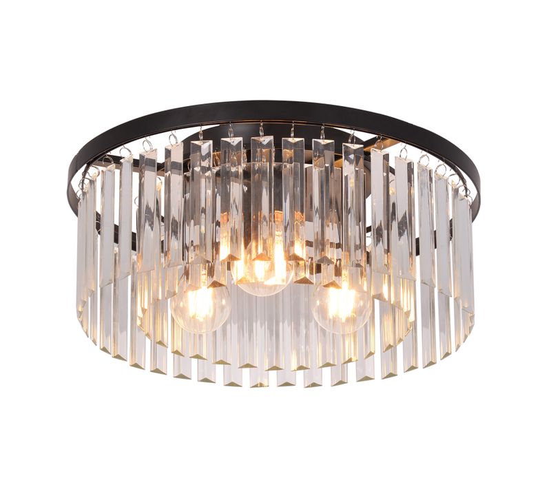 Plafonnier Salon Noir E27 Plafonnier Moderne Cristal Pour Cuisine Bureau