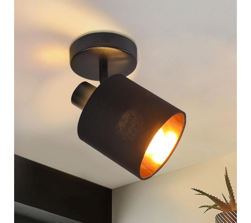 Spot De Plafond 1 Flamme Vintage Orientable 350° E14 Salon