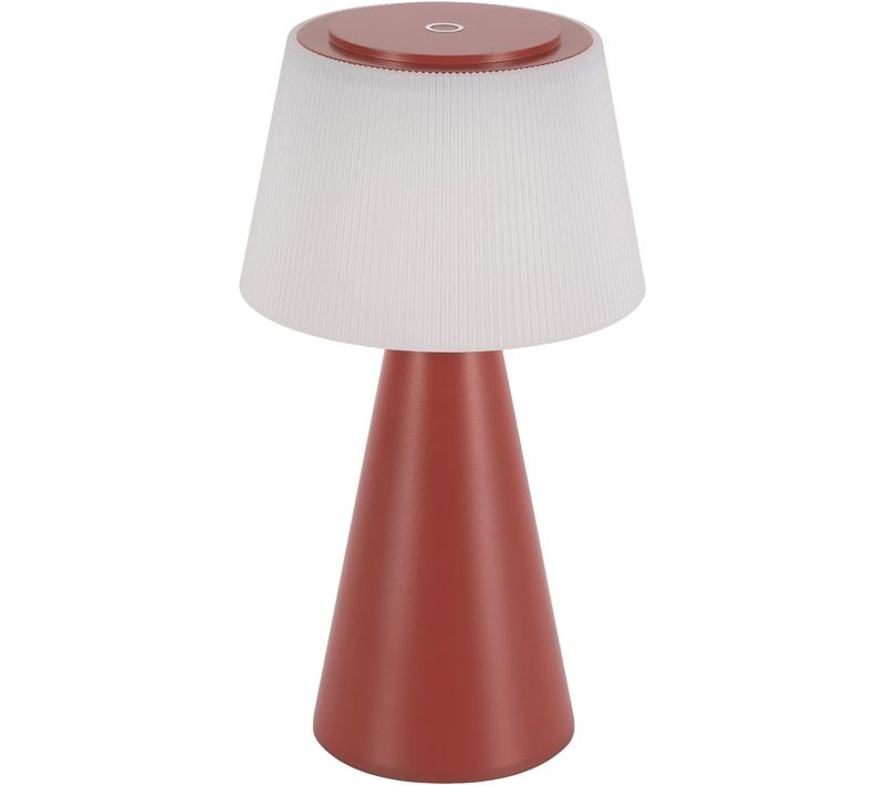 Lampe à Poser LED Rouge Sans Fil 3600 Mah à Intensité Variable - Lampe De Salon Moderne à Piles