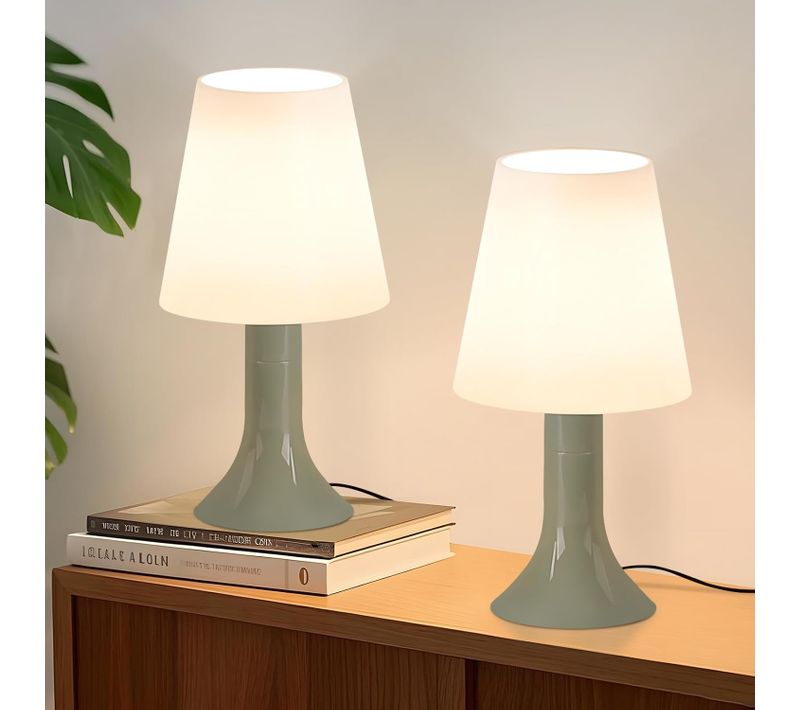 Lampe à Poser Avec Câble - E14 Lampe De Table Lot De 2 Petite Lampe De Salon Table De Chevet