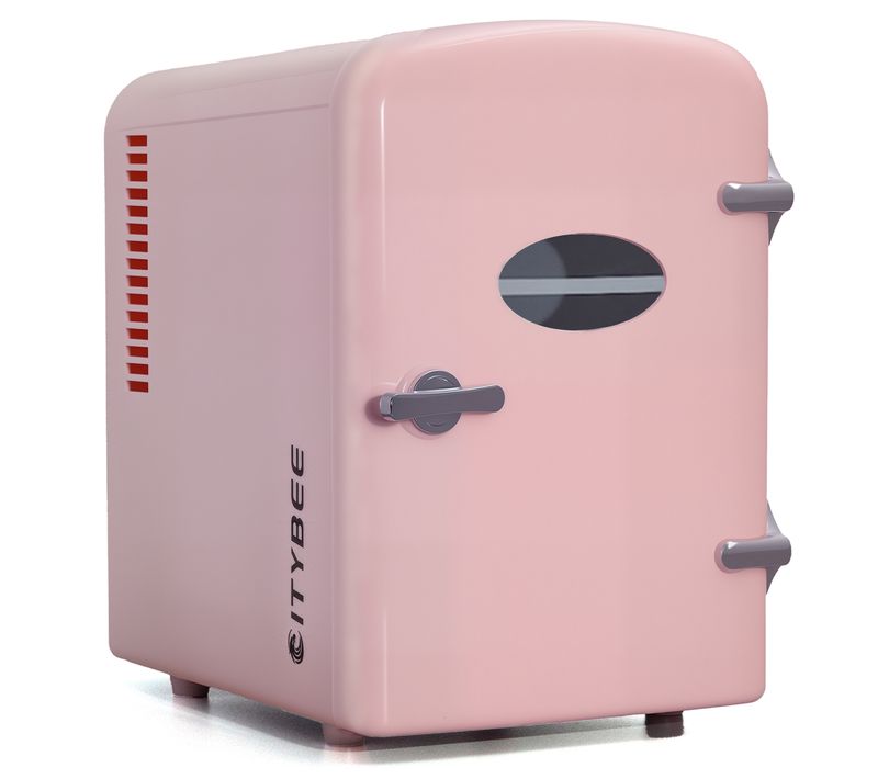 Mini-réfrigérateur Voiture 4l Rose 12v/230v Silencieux – Pour Voiture Camping Bureau