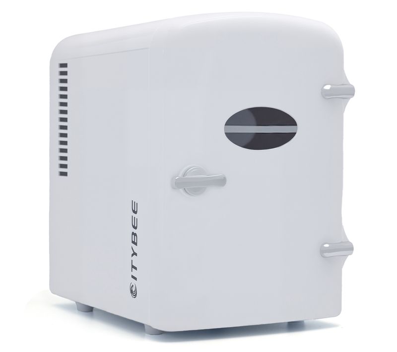 Mini-réfrigérateur Voiture 4l Blanc 12v/230v Silencieux – Pour Voiture Camping Bureau