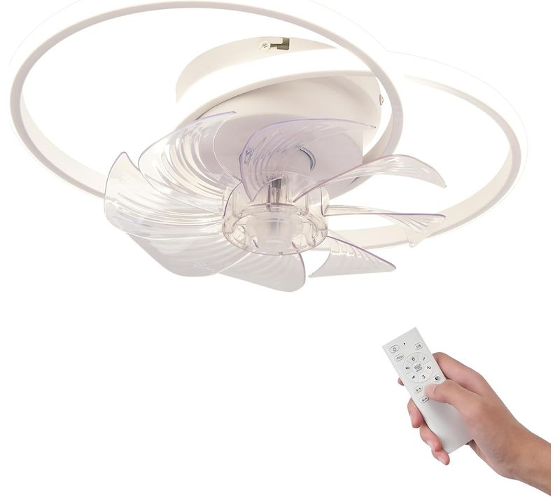 Ventilateur De Plafond Avec Éclairage Silencieux Et Moderne 36 W 6 Vitesses