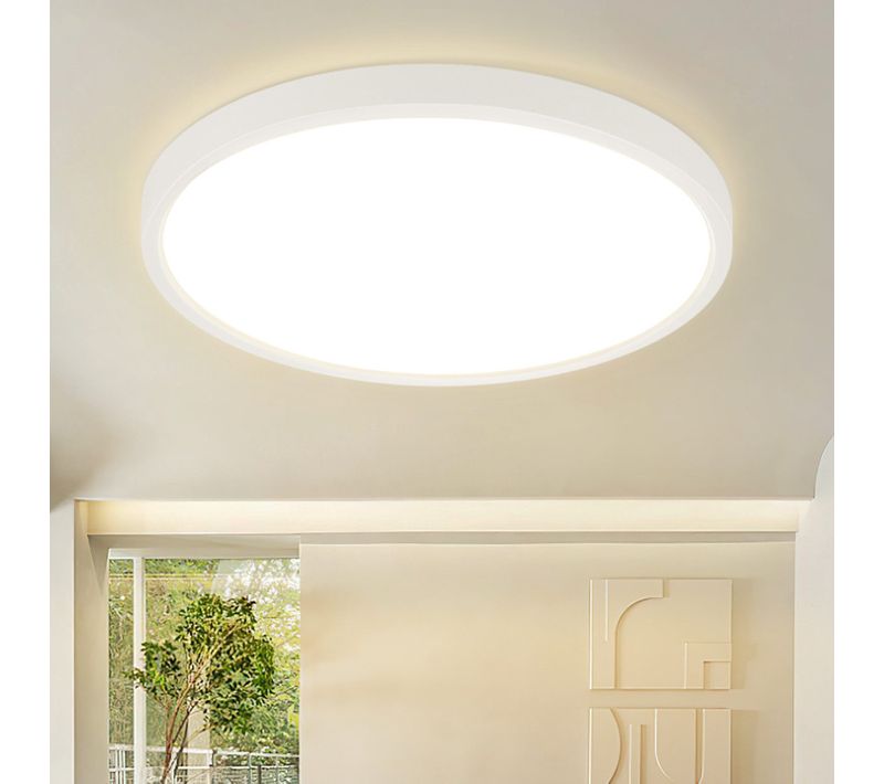 LED Rond Plafonnier Blanc 30 Cm 24w Pour Salle De Bain Cuisine Chambre Et Couloir