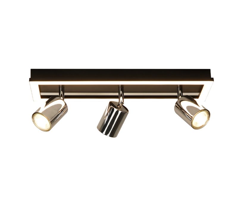 Spot LED De Plafond 3 Ampoules - Spots Gu10 Orientables 15 W 42 Cm