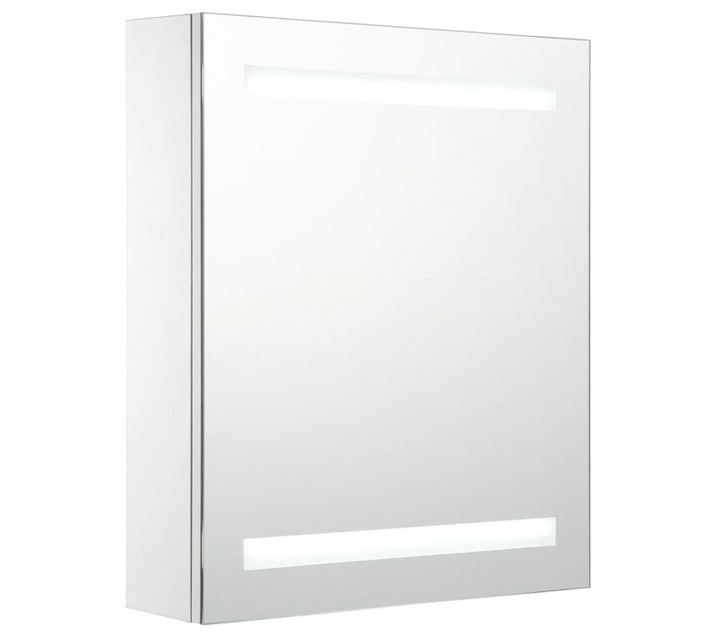 Armoire De Salle De Bain à Miroir LED 50x13,5x60 Cm