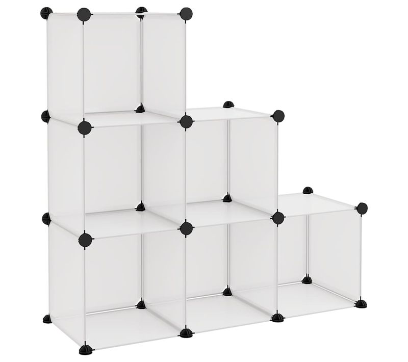Cubes De Rangement 6 Pièces Transparent Pp
