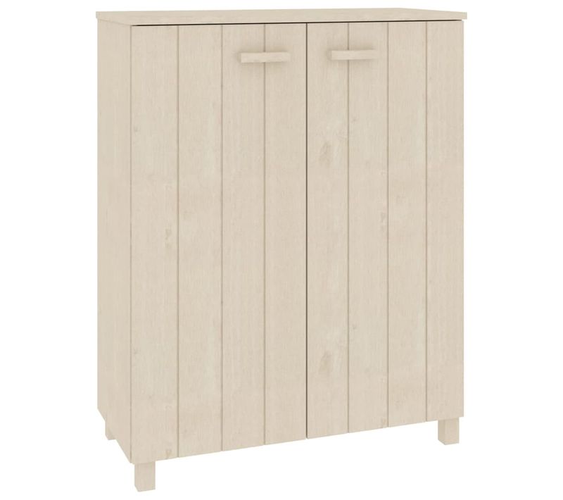Armoire à Chaussures Marron Miel 85x40x108 Cm Pin Massif