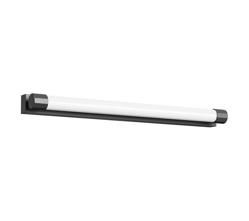 Applique LED Miroir 50 cm 10 w, Noire, Blanc Chaud 3000 k, Étanche Ip44, Moderne, Pour Salle De Bain