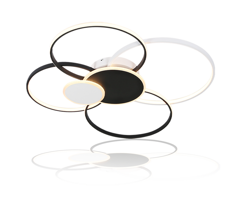 Plafonnier LED Salon Moderne 94cm Dimmable 72w Avec Télécommande Cuisine