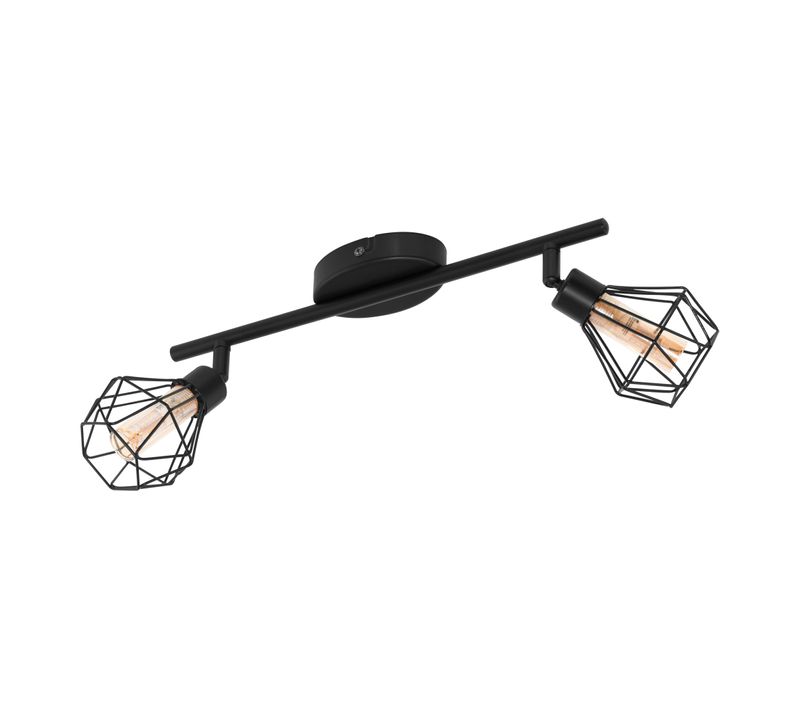 Réglette 2 lumières LED ZAPATA Noir et ambre