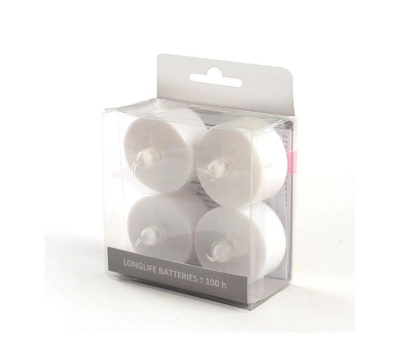 4 Bougies LED Longue Durée 100 H