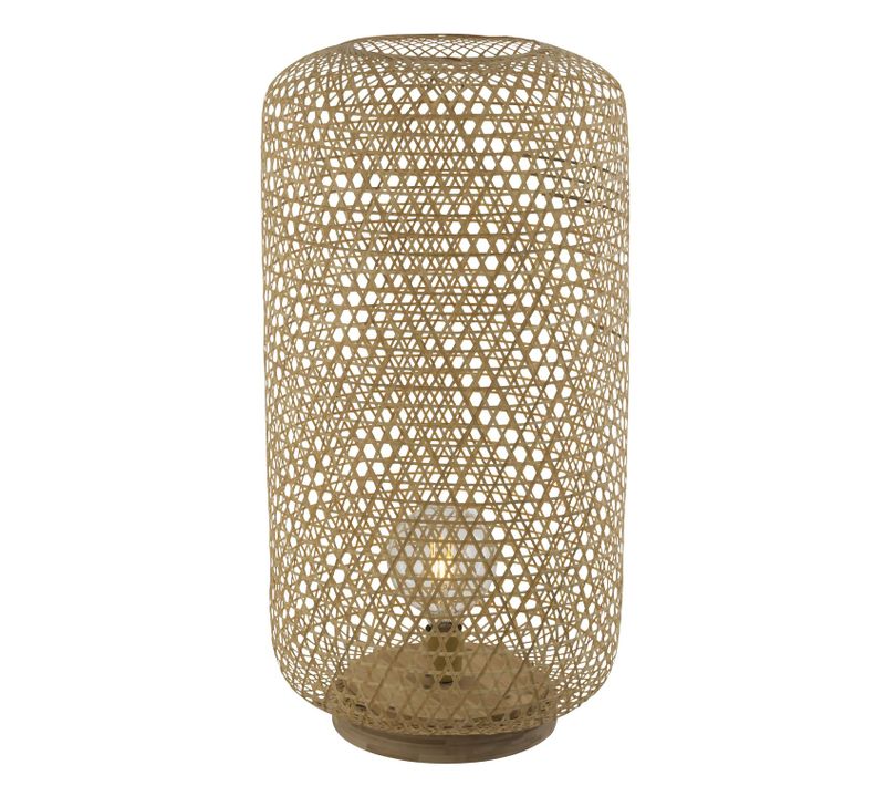 Lampadaire Design Bambou Mirena - Diam. 39 X H. 77 Cm - Beige Naturel