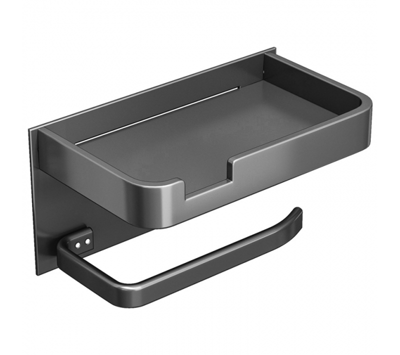 Gris Support Rouleau Papier Toilette Adhesif Moderne Doré Noir Derouleur Papier Toilette Pour Salle