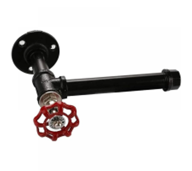 1pièce Porte-papier De Toilette Mural Fer De Style Industriel Urbain