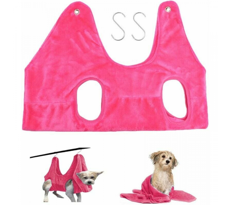 Rose S Chien Hamac Helper Serviette De Bain Pour Chat Pour Animaux De Compagnie Muti-fonctionnel