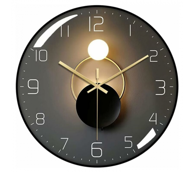 Moderne Horloge Murale Silencieuse,pendule Murale De 30 Cm De Diamètre, Horloge Murale Ronde Numér