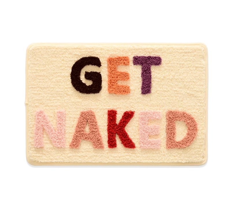 Tapis De Bain Antidérapant 40x60 Cm - Motif Lettres Colorées -  Lavable