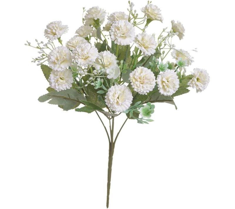 Artificielle Fleurs Bouquet Plante Artificielle Pour Bouquet Oeillet Fleur Décor Plante Simulée