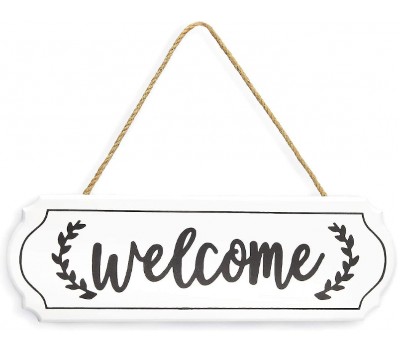 Panneau De Bienvenue En Bois Pour Les Décorations De Ferme Rustiques, Panneau De Bienvenue Mural