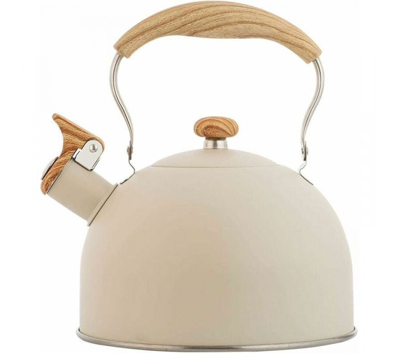 Bouilloire Sifflante, 2.5l Bouilloire Sifflante Induction Gaz Bouilloire En Acier Inoxydable