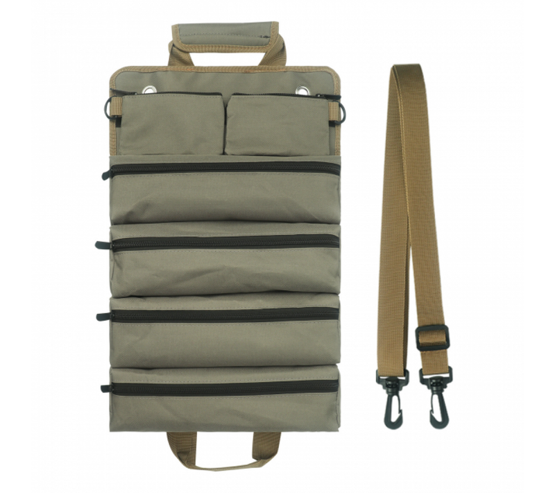 Vert Sac à Outils Enroulable Pour Homme/femme, Organiseur D'outils à Roulettes Durable Et Impermé