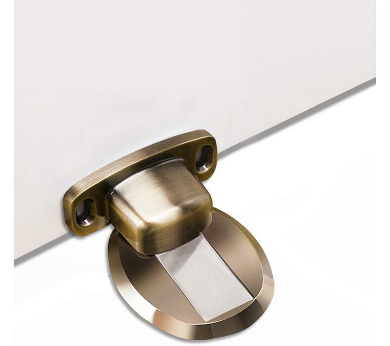 Bronze Vert Butée De Porte En Métal Magnétique Solide Butée De Porte Robuste Avec Vis Auto