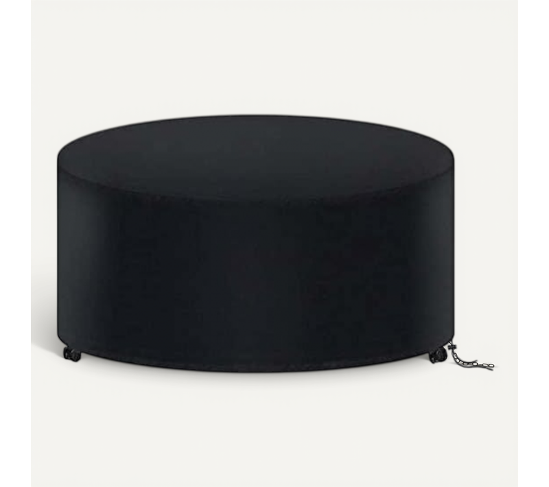 Housse De Protection Table Ronde De Jardin 180 X 90cm, Housse Salon De Jardin Imperméable, 210d