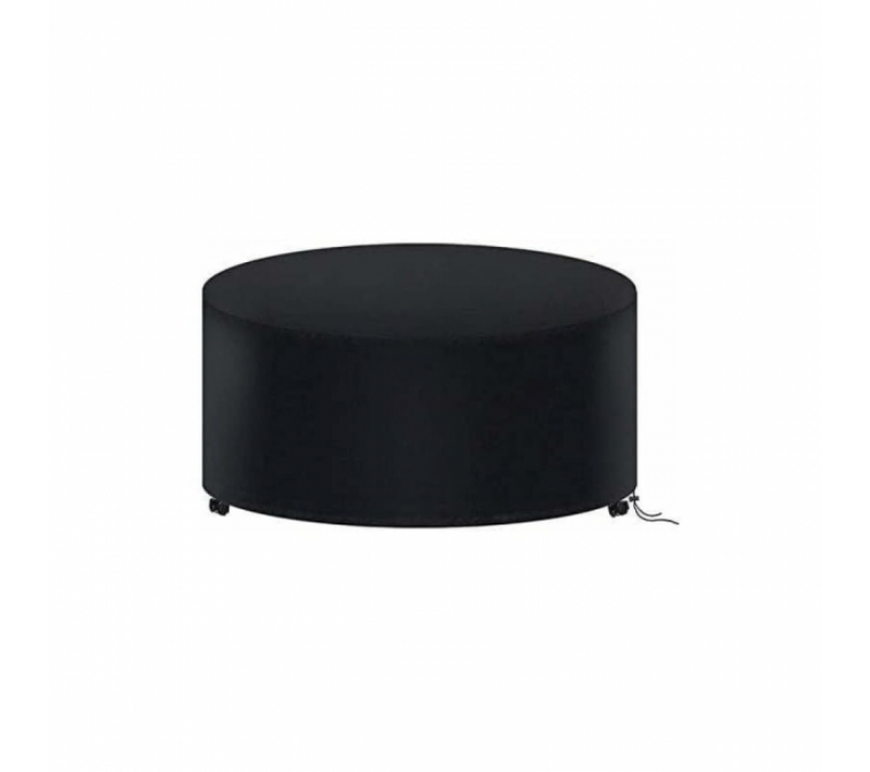 185 X 110cm Housse De Protection Table Ronde De Jardin, Housse Salon De Jardin Imperméable, 210d