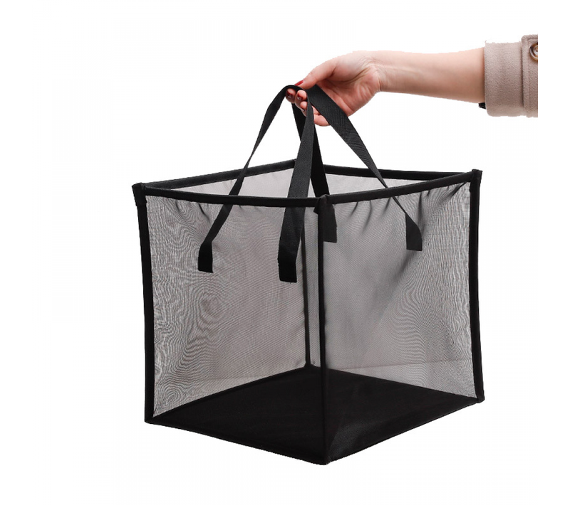 Noir Petit  33x33x33cm Panier à Linge Pliable, Corbeilles à Linge, Pop Up Pliage Grande Capacité