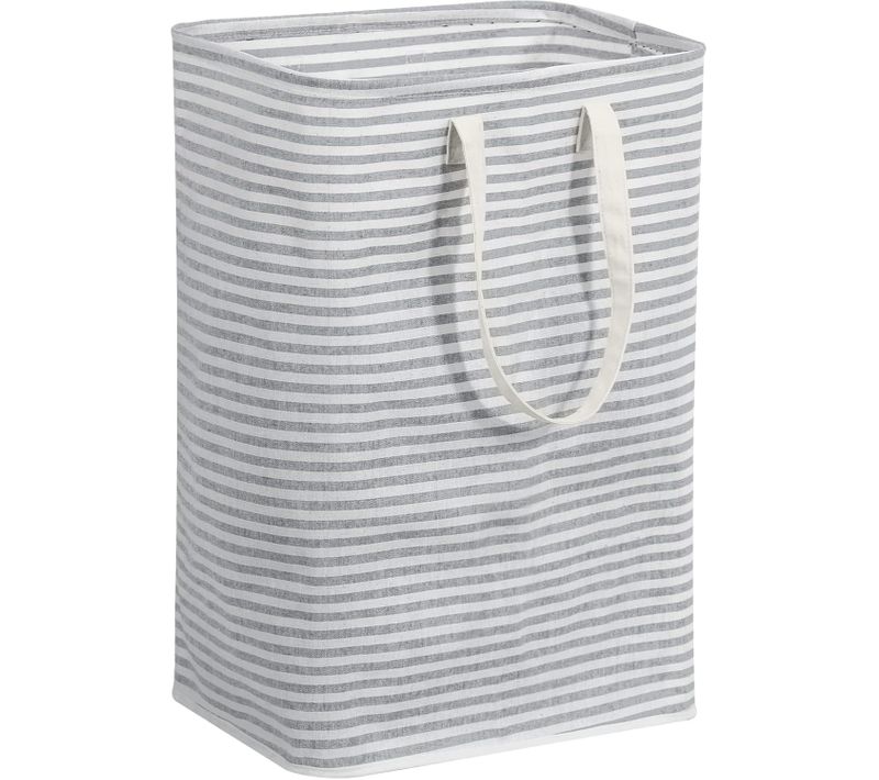 Panier à Linge Sale 72l Pliable Imperméable En Tissu Avec Une Grande Capacité Gris, 40x30x60cm