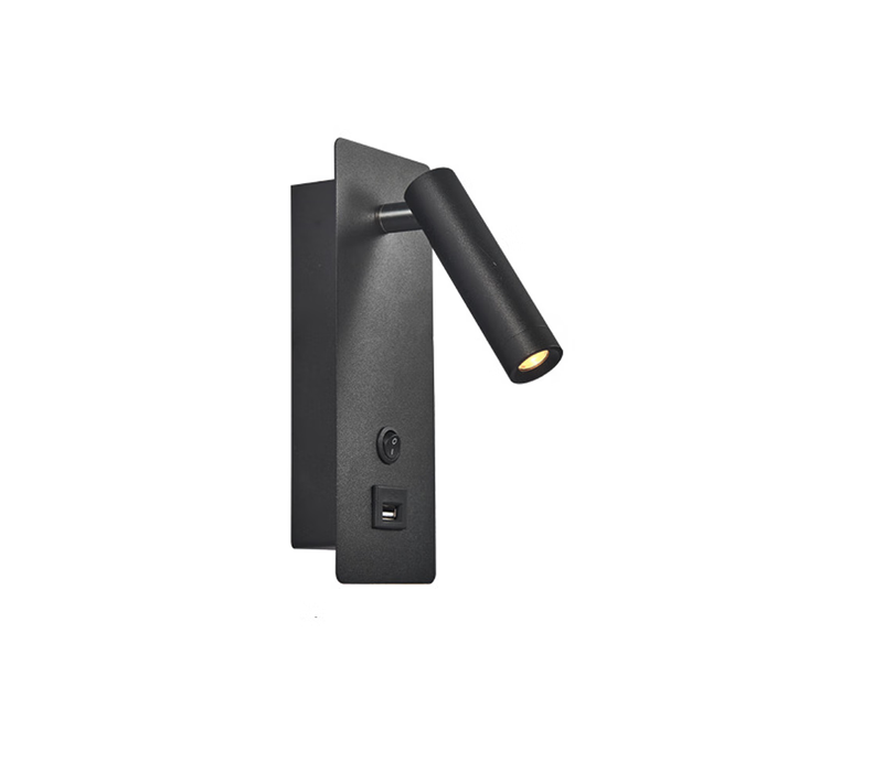 Noir 3000k Lumières Mural Chambre à Coucher Lampe Murale LED Escalier Intérieur Applique Murale